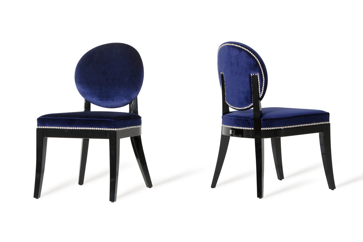 Isabella - Modern Blue Dining Chair (Set of 2) by VIG Furniture - View 3