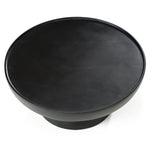 Akron - Modern Black & White Faux Marble Round Coffee Table by VIG Furniture - View 3