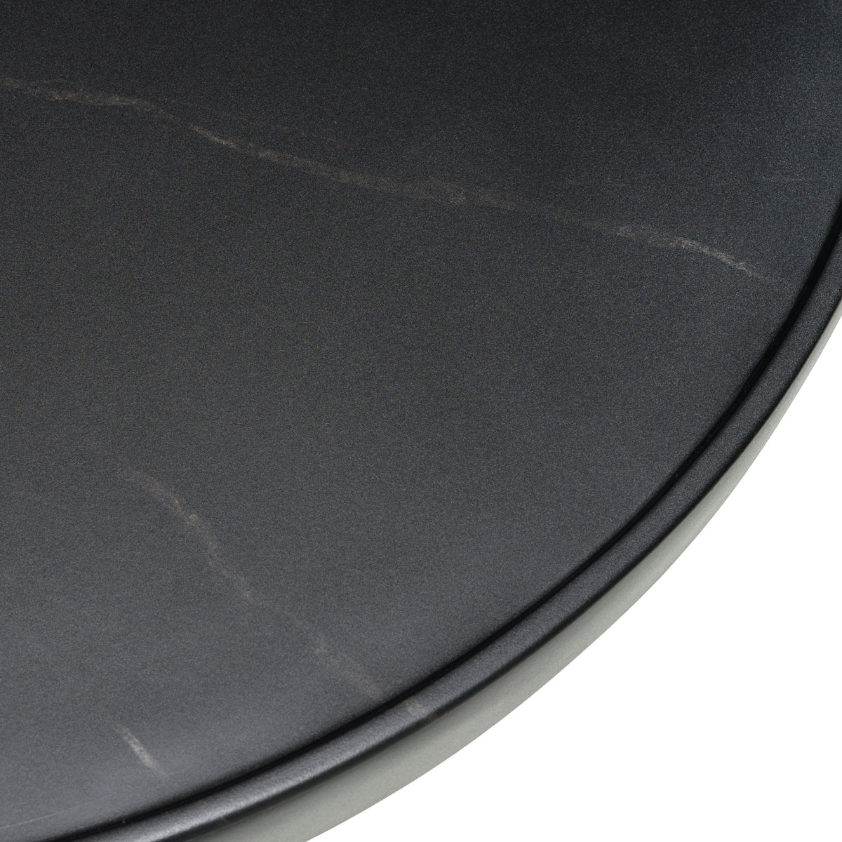 Akron - Modern Black & White Faux Marble Round Coffee Table by VIG Furniture - View 4