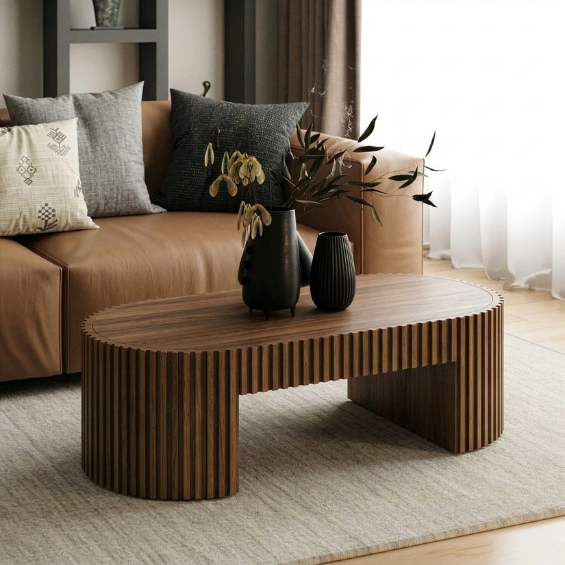 Albrite - Modern Walnut Coffee Table by VIG Furniture - View 7