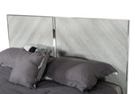 Queen Alexa Italian Modern Grey Bedroom Set