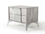Queen Alexa Italian Modern Grey Bedroom Set