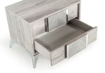 Queen Alexa Italian Modern Grey Bedroom Set