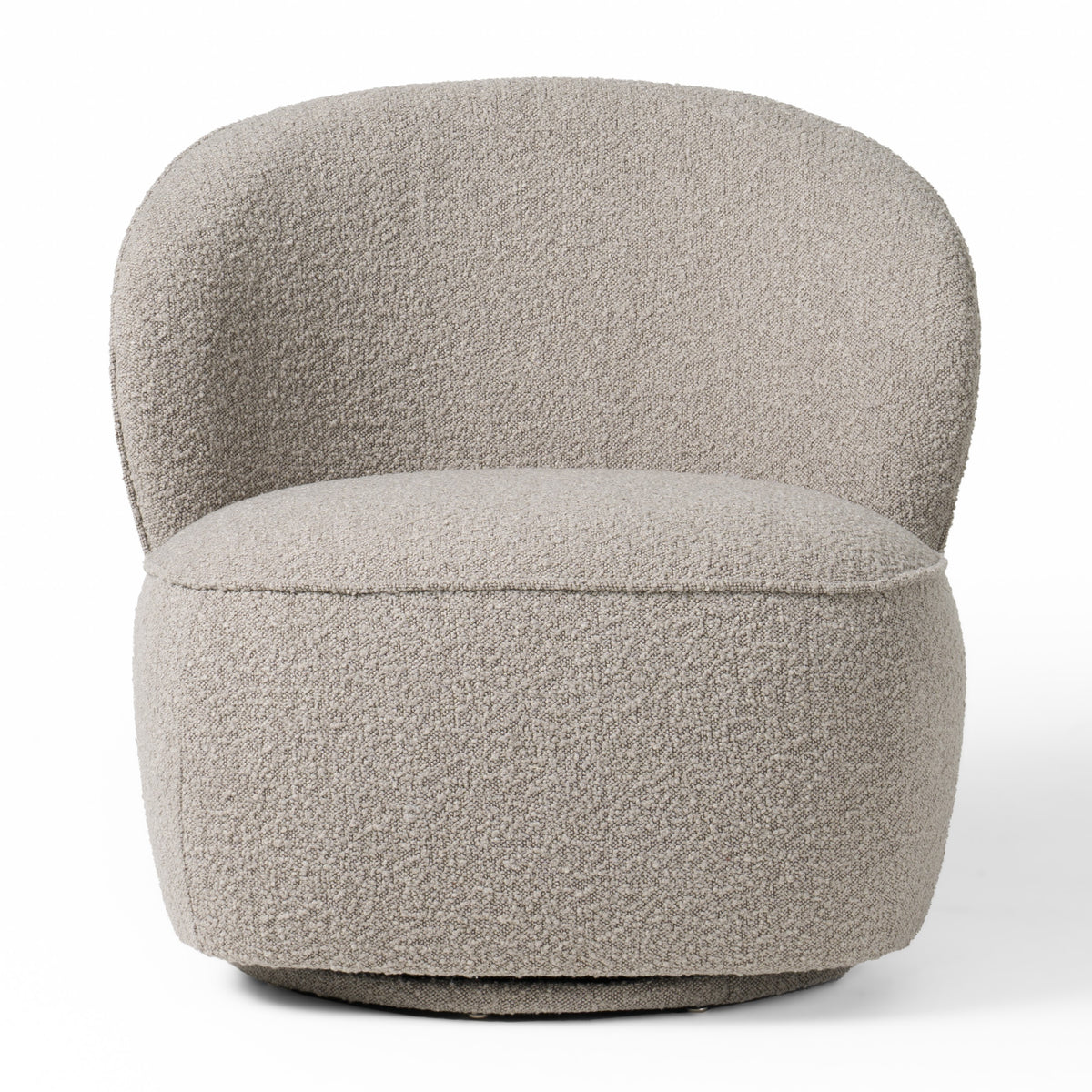 Allis - Glam Grey and Black Fabric Swivel Accent Chair by VIG Furniture - View 3