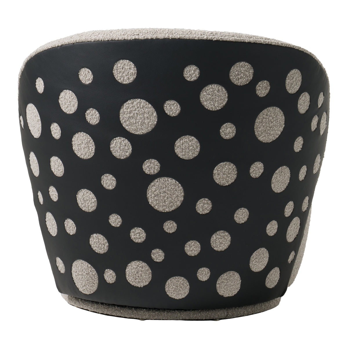 Allis - Glam Grey and Black Fabric Swivel Accent Chair by VIG Furniture - View 11