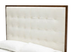 Amberlie - White Vegan Leather & Walnut Bed by VIG Furniture - View 3