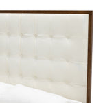 Amberlie - White Vegan Leather & Walnut Bed by VIG Furniture - View 7