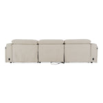 Ambler - Modern Off-White Fabric Sofa w/ 2 Power Recliners by VIG Furniture - View 4