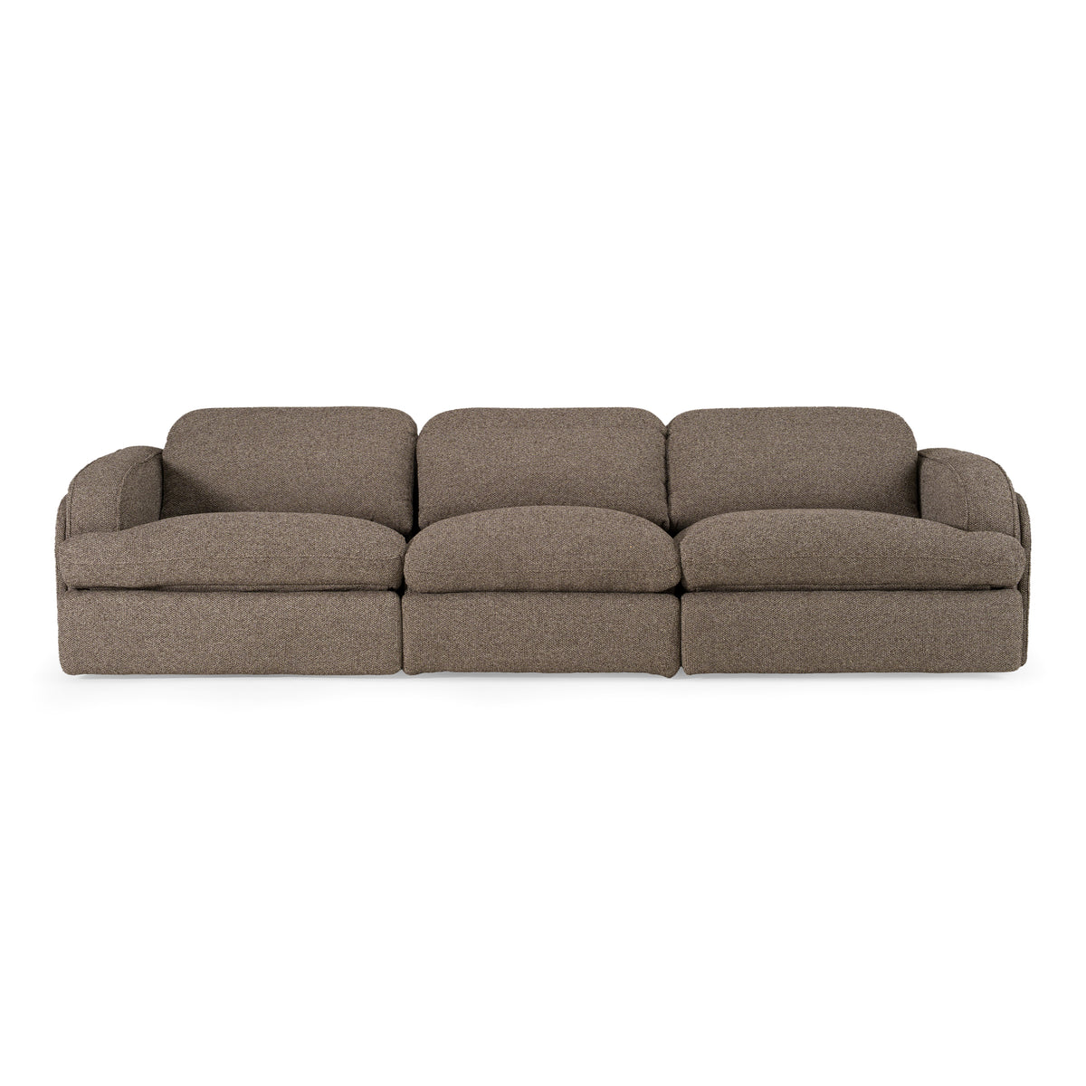 Ambler - Modern Brown Fabric Sofa w/ 2 Power Recliners by VIG Furniture - View 1