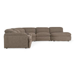 Ambler - Modern Brown Fabric Sectional Sofa w/ 2 Power Recliners Right Facing Chaise by VIG Furniture - View 3