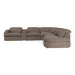 Ambler - Modern Brown Fabric Sectional Sofa w/ 2 Power Recliners Right Facing Chaise by VIG Furniture - View 4