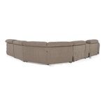 Ambler - Modern Brown Fabric Sectional Sofa w/ 2 Power Recliners Right Facing Chaise by VIG Furniture - View 5