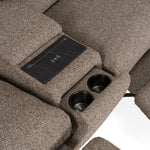 Ambler - Modern Brown Fabric Sectional Sofa w/ 2 Power Recliners Right Facing Chaise by VIG Furniture - View 7