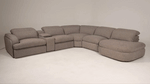 Ambler - Modern Brown Fabric Sectional Sofa w/ 2 Power Recliners Left Facing Chaise by VIG Furniture - View 4