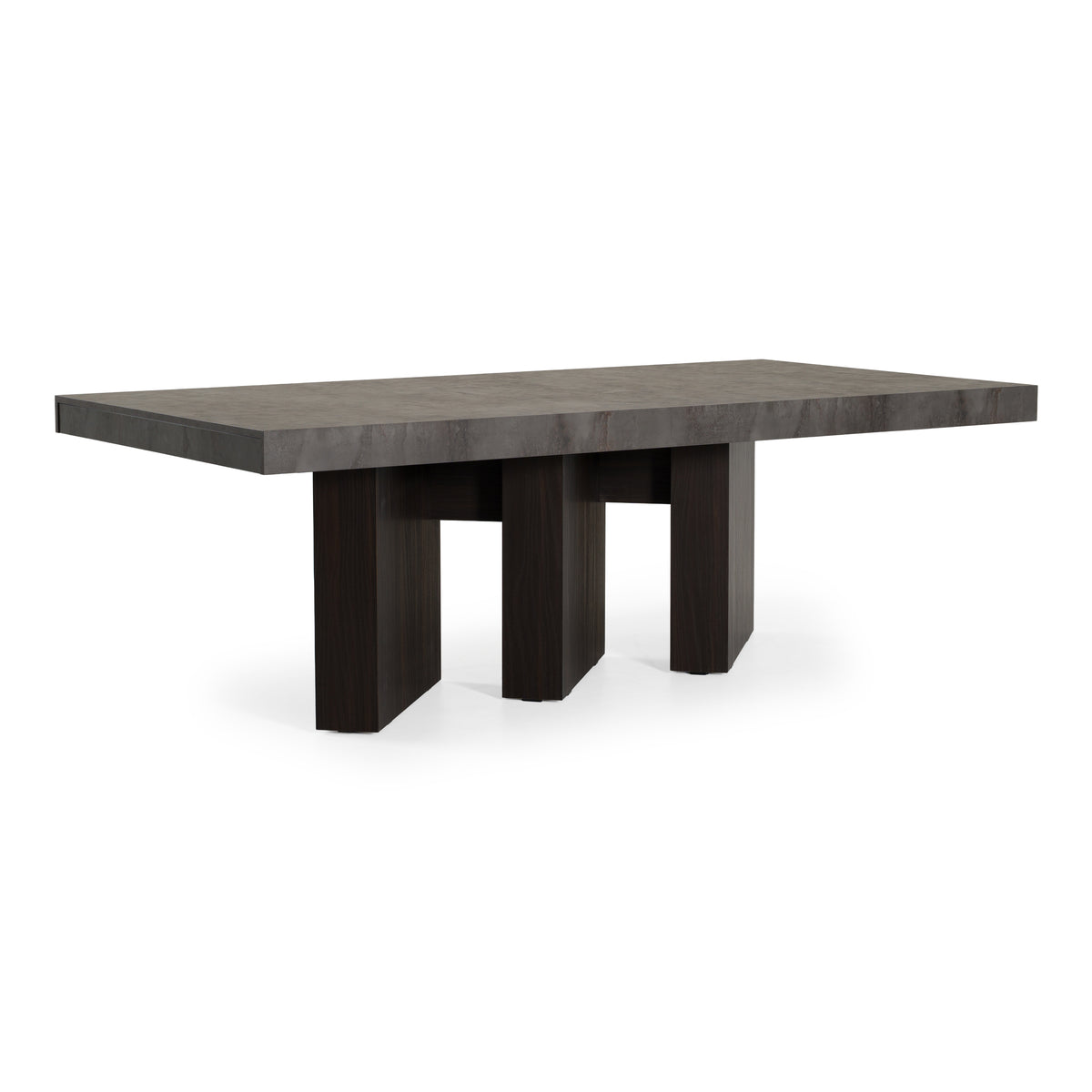 Amsterdam - Modern Grey Volcano & Eucalyptus Oak Dining Table by VIG Furniture - View 4