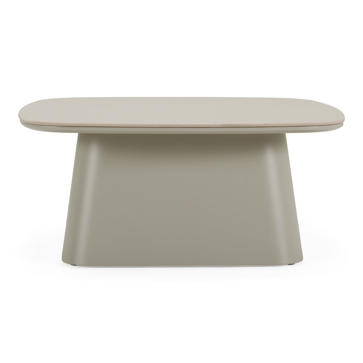 Anchor - Outdoor Grey Stone + Aluminum Coffee Table by VIG Furniture - View 1