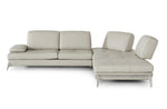Andrea - Modern Grey Leather Sectional Sofa by VIG Furniture - View 3