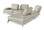 Andrea - Modern Grey Leather Sectional Sofa by VIG Furniture - View 5