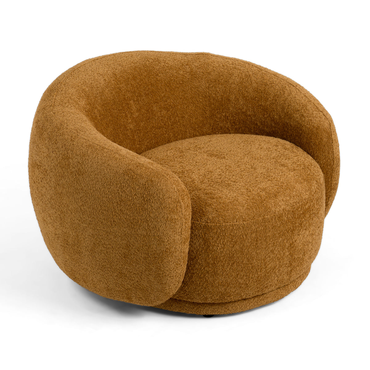Andrew - Modern Orange Fabric Swivel Accent Chair by VIG Furniture - View 6