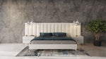 Angela - Eastern King Italian Modern White Eco Leather Bed w/ Nightstands and Wings by VIG Furniture - View 1