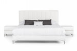 Angela - Eastern King Italian Modern White Eco Leather Bedroom Set by VIG Furniture - View 1