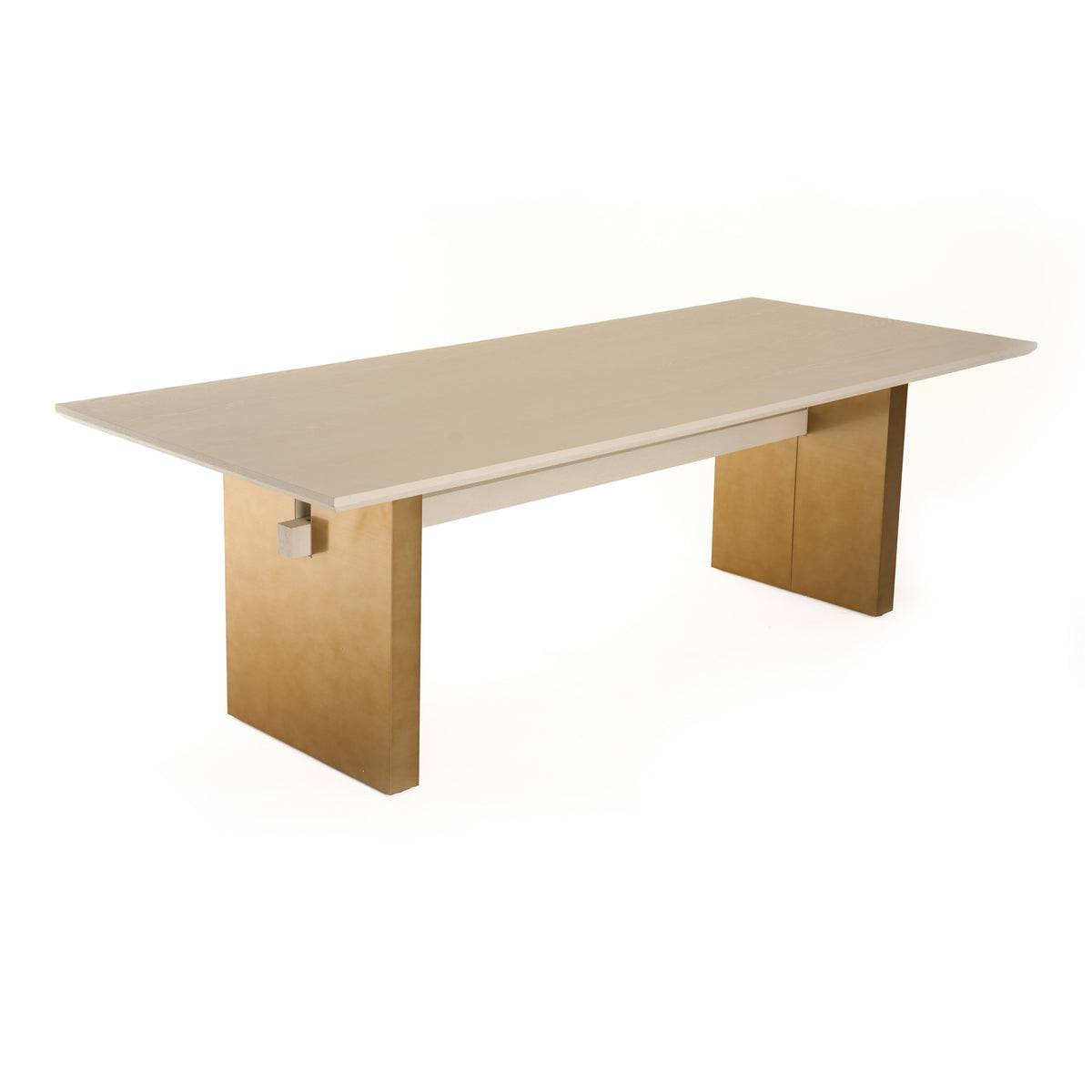 Angus - Modern Cream Ash + Gold Dining Table by VIG Furniture - View 8