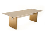 Angus - Modern Cream Ash + Gold Dining Table by VIG Furniture - View 4