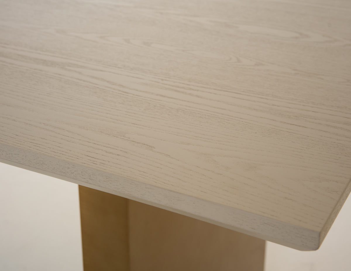 Angus - Modern Cream Ash + Gold Dining Table by VIG Furniture - View 5
