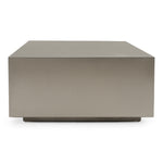 Anvil Modern Brushed Stainless Steel Rectangular Coffee Table by VIG Furniture - View 3