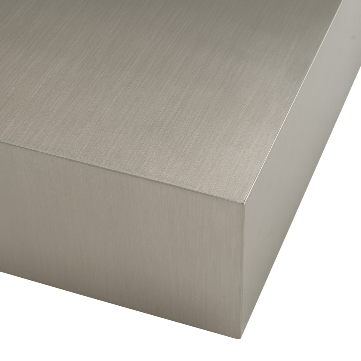Anvil Modern Brushed Stainless Steel Rectangular Coffee Table by VIG Furniture - View 4