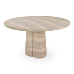 Aragats - Modern Faux Travertine Concrete Round Dining Table by VIG Furniture - View 2