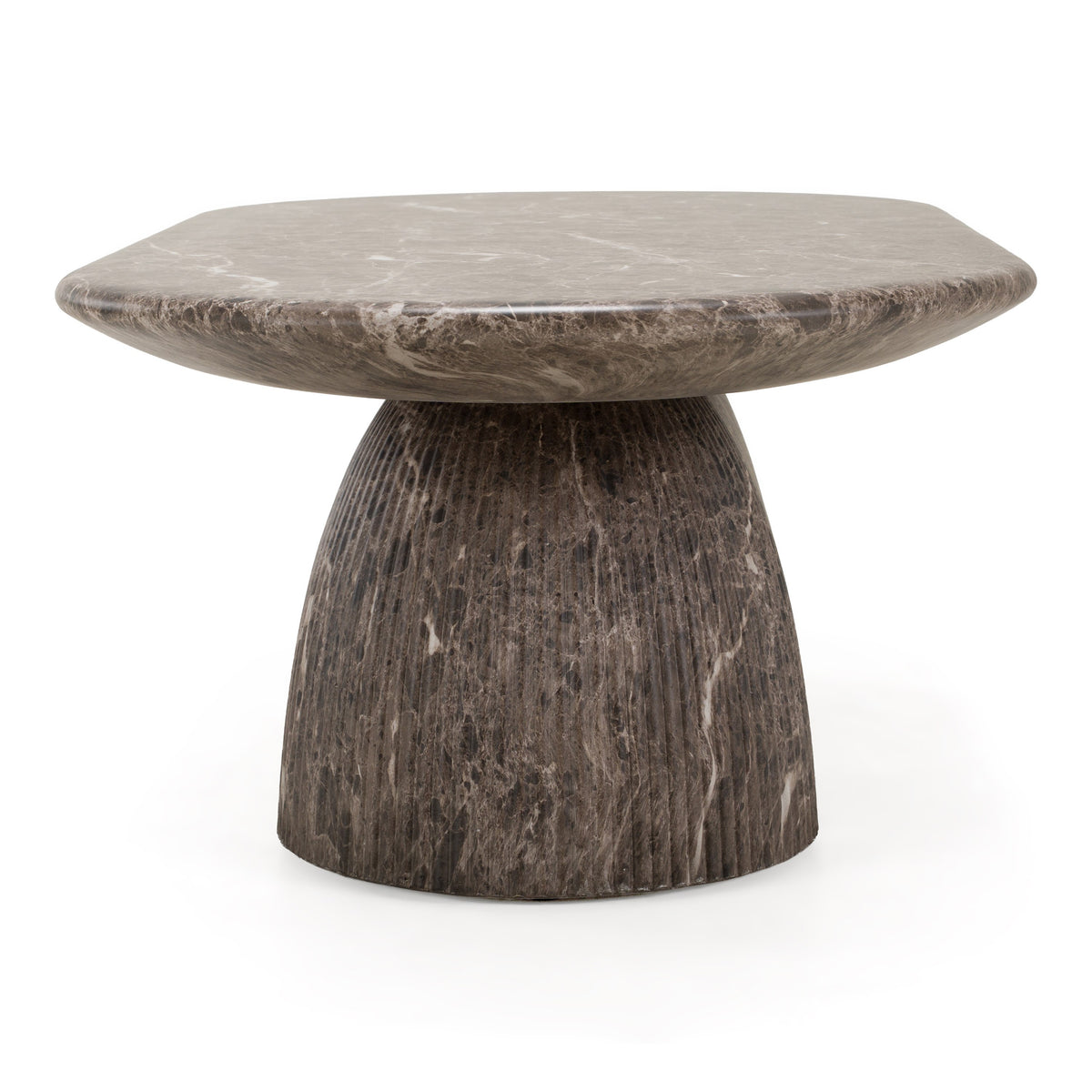 Ararat - Modern Faux Marble Concrete Coffee Table by VIG Furniture - View 3
