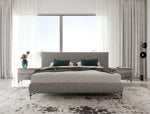 Aria - Italian Modern Grey Fabric EK Bed by VIG Furniture - View 2