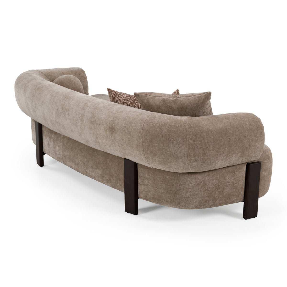 Arnaud - Modern Tan Fabric + Brown Oak Sofa by VIG Furniture - View 4