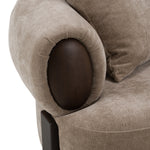 Arnaud - Modern Tan Fabric + Brown Oak Sofa by VIG Furniture - View 6