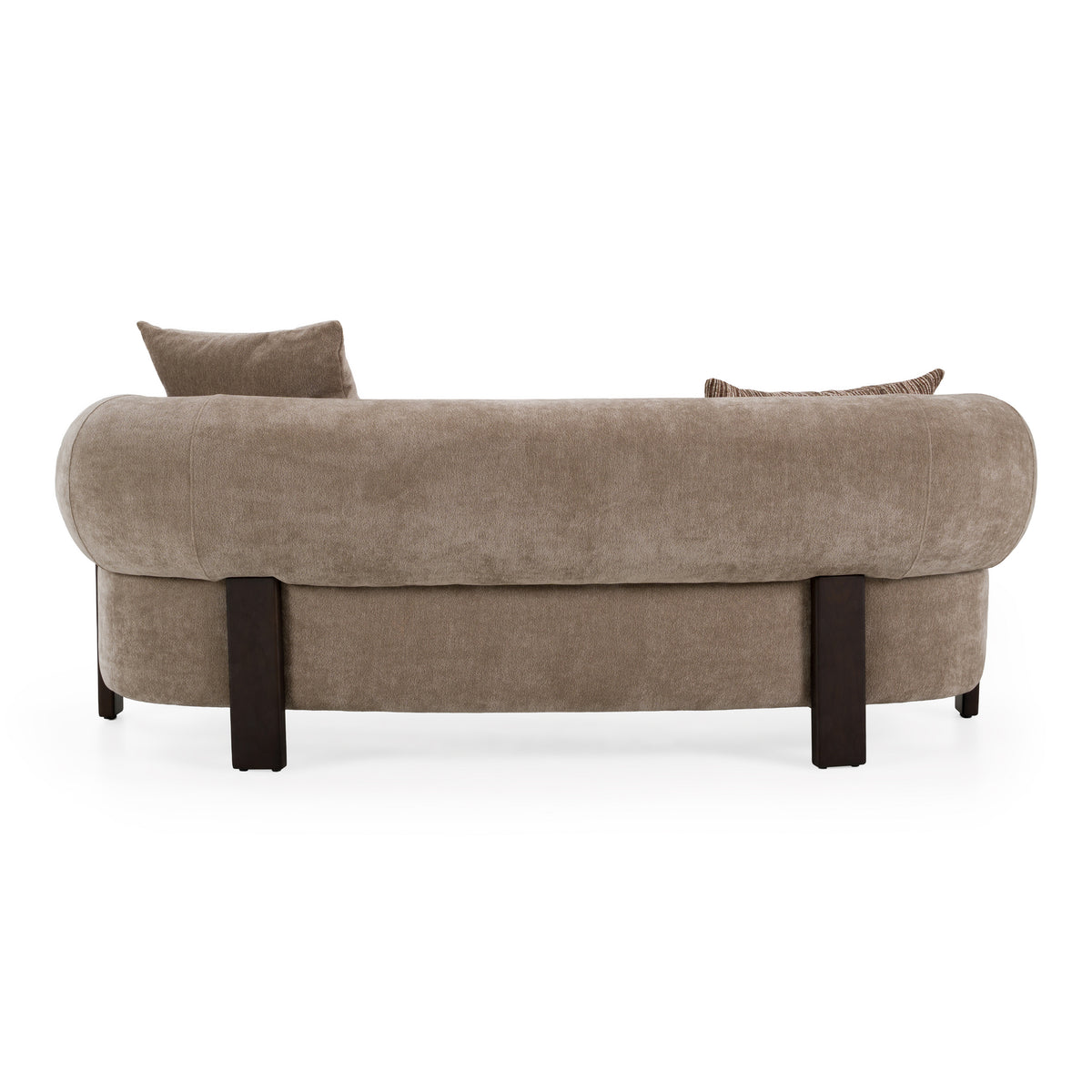 Arnaud - Modern Tan Fabric + Brown Oak Loveseat Sofa by VIG Furniture - View 5