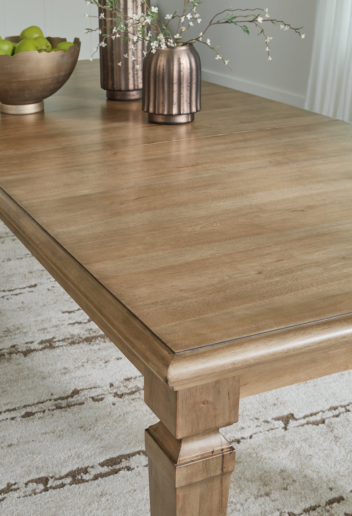 Mylarken Light Brown Rectangular Extension Dining Table | Signature Design by Ashley