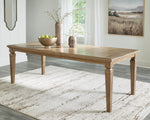 Mylarken Light Brown Rectangular Extension Dining Table | Signature Design by Ashley