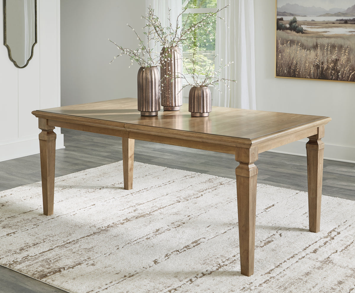 Mylarken Light Brown Rectangular Extension Dining Table | Signature Design by Ashley