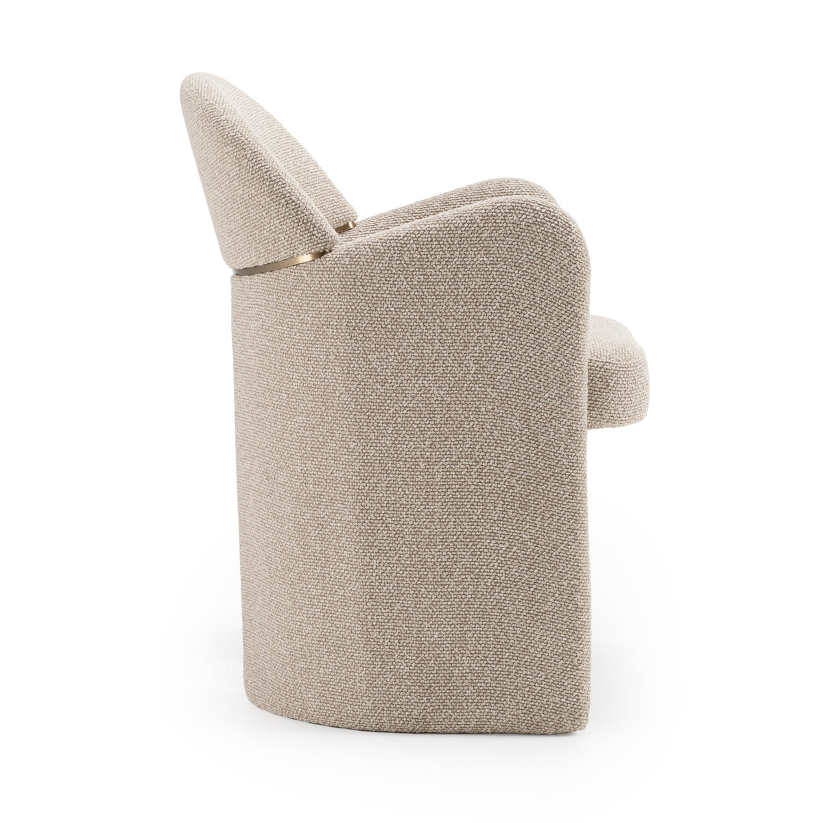 Ashley - Modern Beige Fabric + Brushed Brass Dining Chair by VIG Furniture - View 10