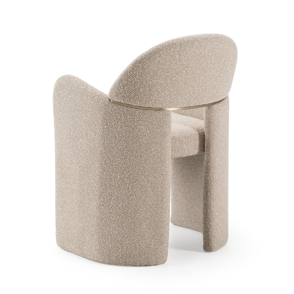 Ashley - Modern Beige Fabric + Brushed Brass Dining Chair by VIG Furniture - View 15