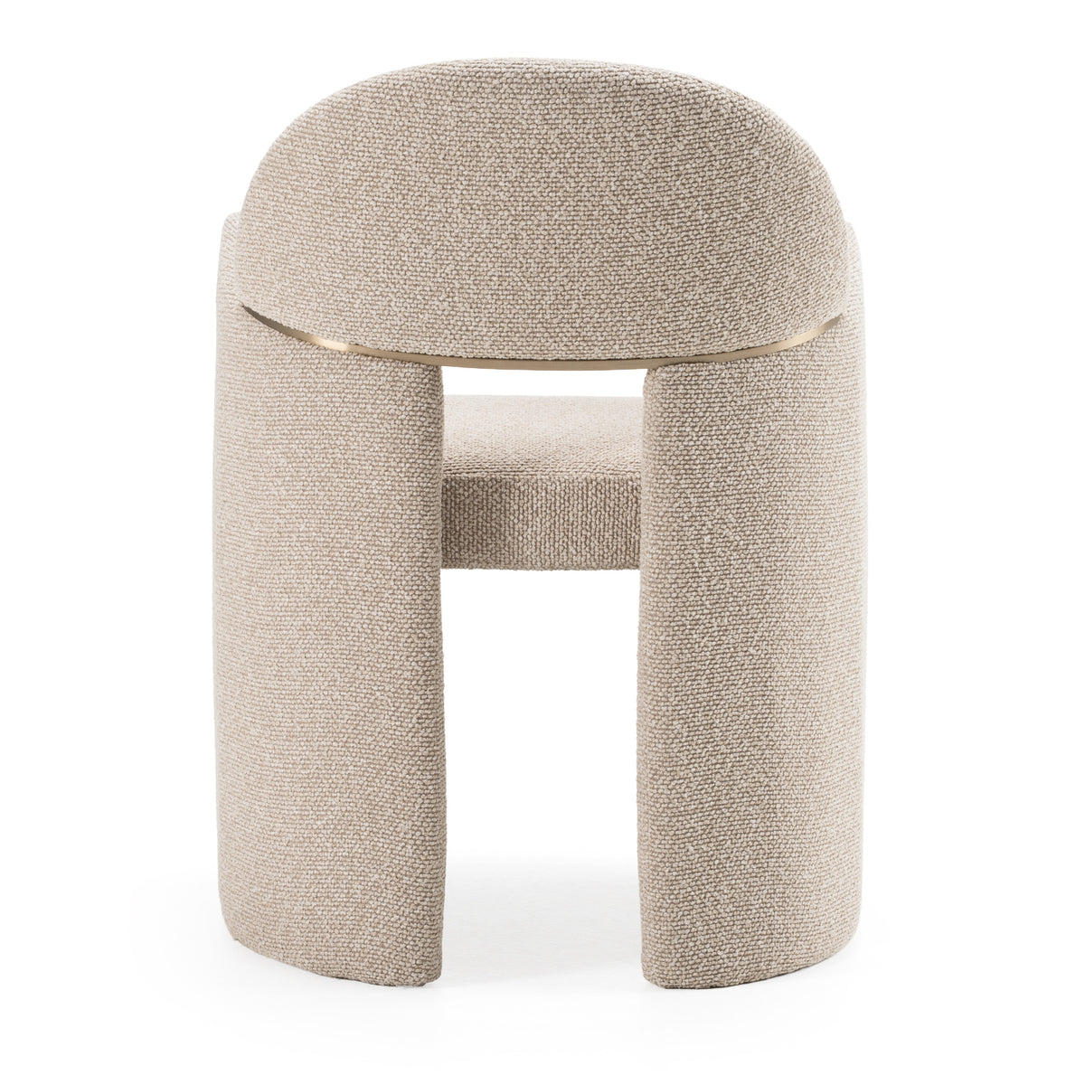Ashley - Modern Beige Fabric + Brushed Brass Dining Chair by VIG Furniture - View 11
