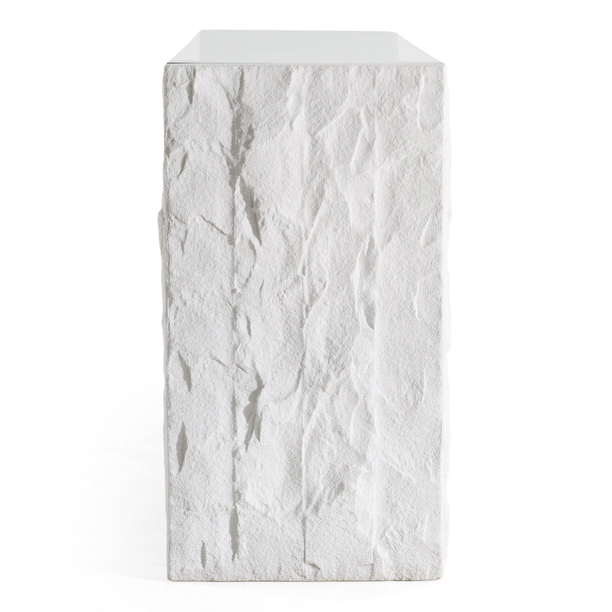 Ashley - Modern Glass + White Fiberglass Buffet by VIG Furniture - View 4