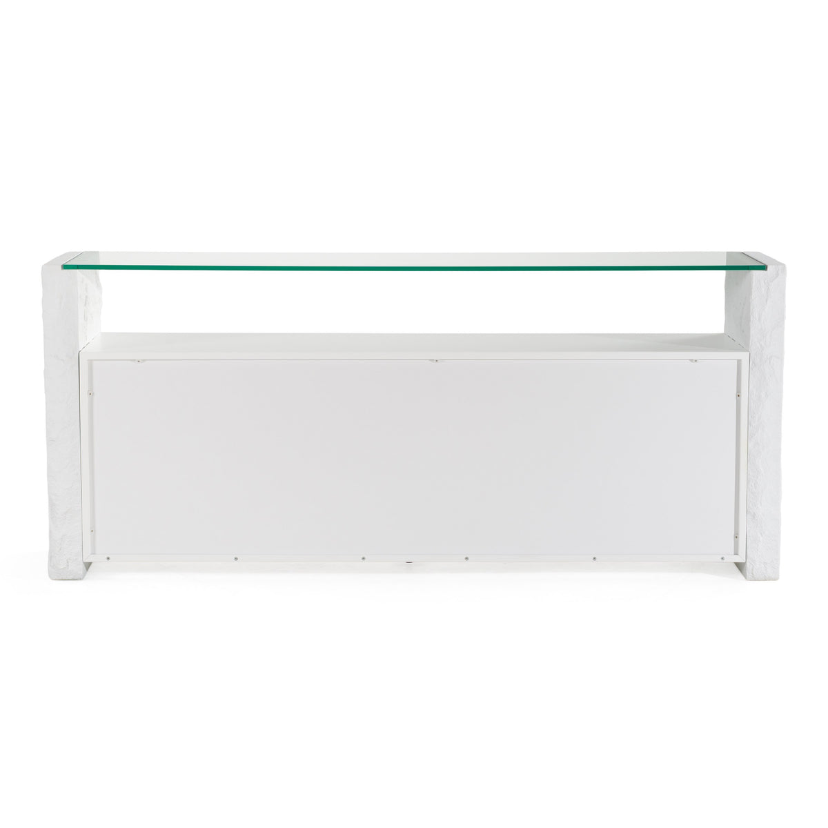 Ashley - Modern Glass + White Fiberglass Buffet by VIG Furniture - View 5