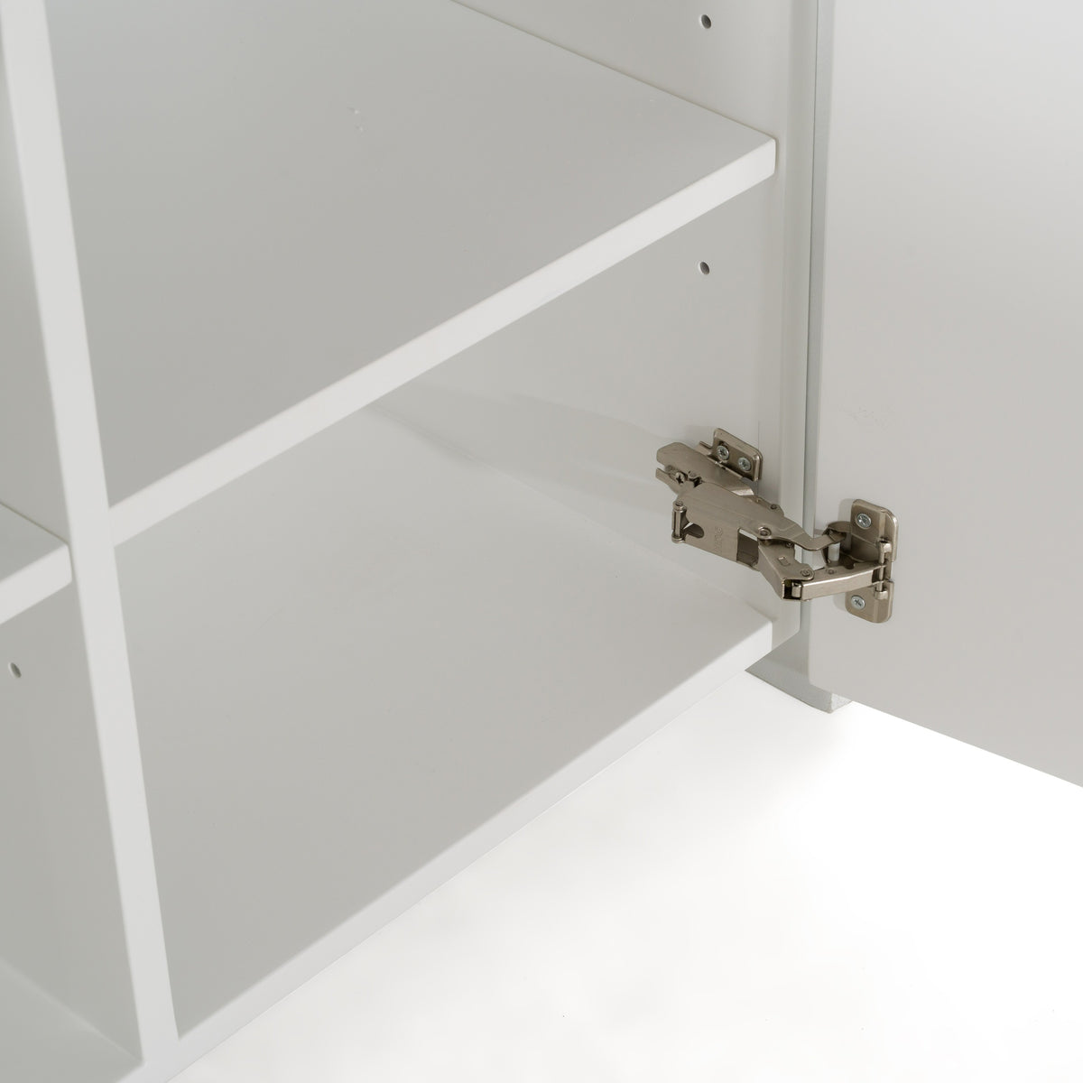 Ashley - Modern Glass + White Fiberglass Buffet by VIG Furniture - View 6