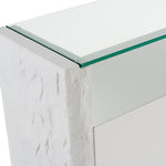 Ashley - Modern Glass + White Fiberglass Buffet by VIG Furniture - View 7