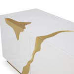 Aspen Modern White & Gold TV Stand by VIG Furniture - View 7