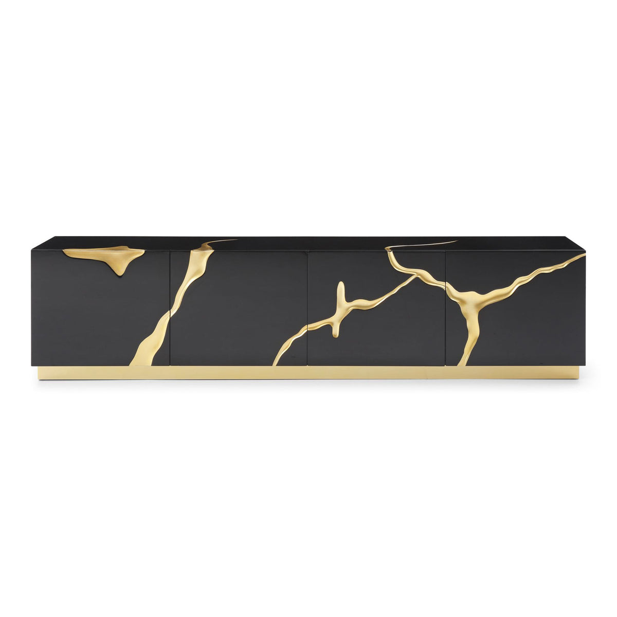 Aspen - Modern Black & Gold TV Stand by VIG Furniture - View 1