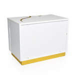 Aspen Modern Wide White and Gold Nightstand by VIG Furniture - View 4