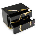 Aspen - Modern Wide Black and Gold Nightstand by VIG Furniture - View 7